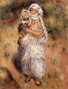 Pierre-Auguste Renoir Algerierin mit Kind USA oil painting artist